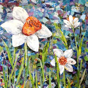 daffodils collage downes hospital art